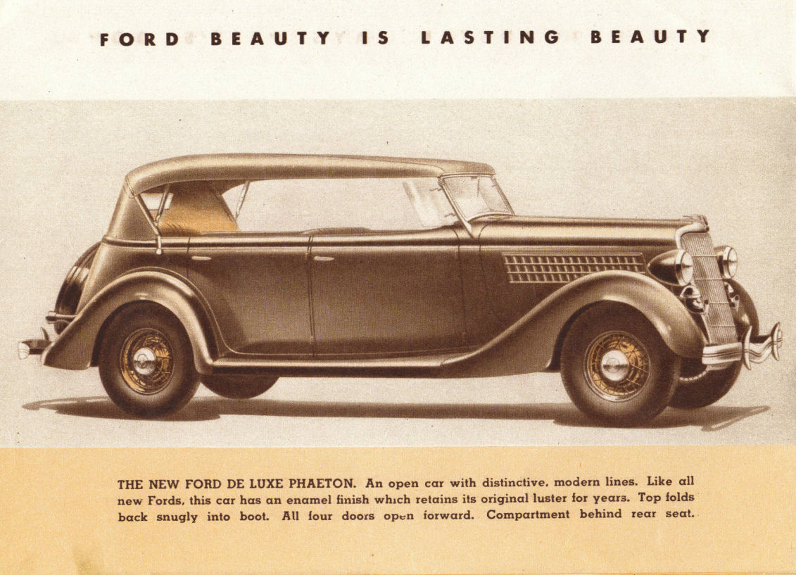 1935 Ford V-8 Booklet Page 4